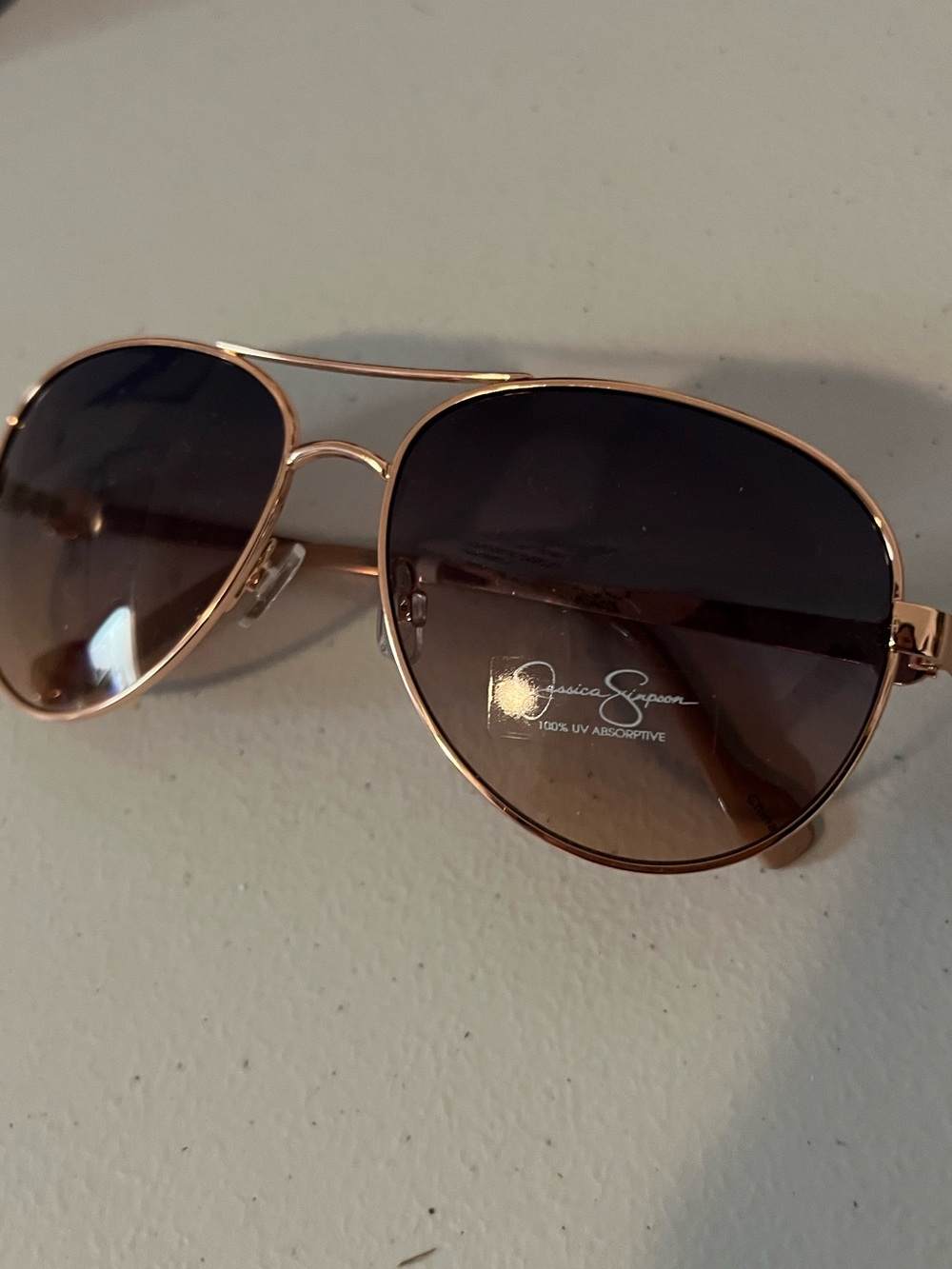 Jessica Simpson tan sun glasses NWT